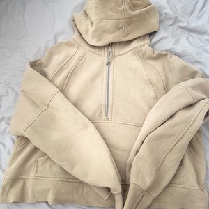 lululemon oversized half zip scuba